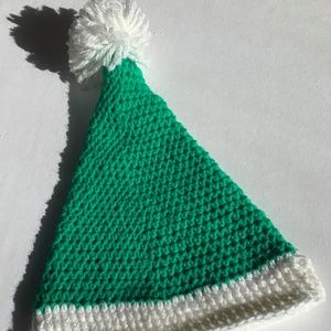 Handmade in Crocheted hat Christmas.